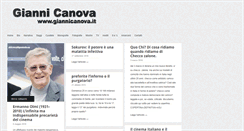 Desktop Screenshot of giannicanova.it