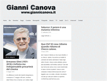 Tablet Screenshot of giannicanova.it